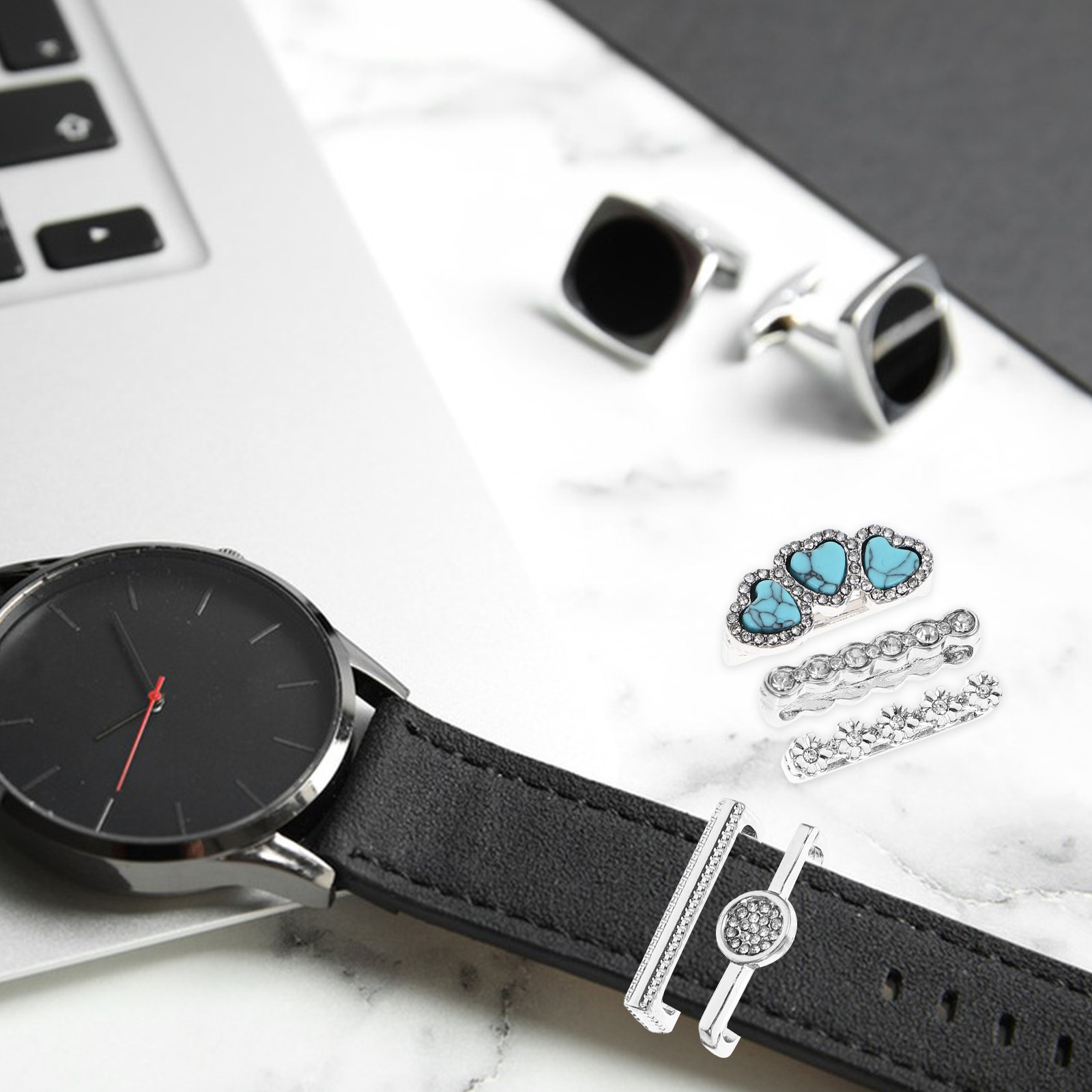 Smartwatch Straps & Accessories - 5 szt. wysokiej jakości ozdobnych pierścieni