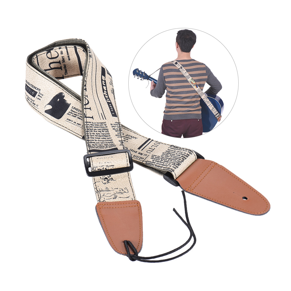 Leather Classic Strap - Wygodny regulowany pasek na ramię gitara