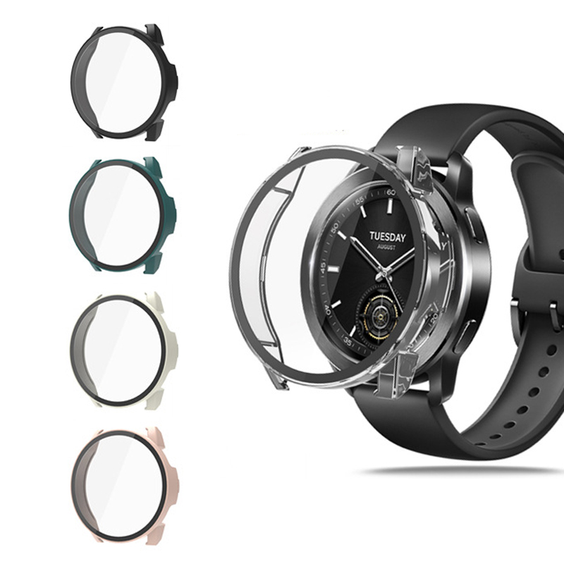 Xiaomi Smartwatch S3 Accessories - Twarda krawędź Shell szklana folia zabezpieczająca