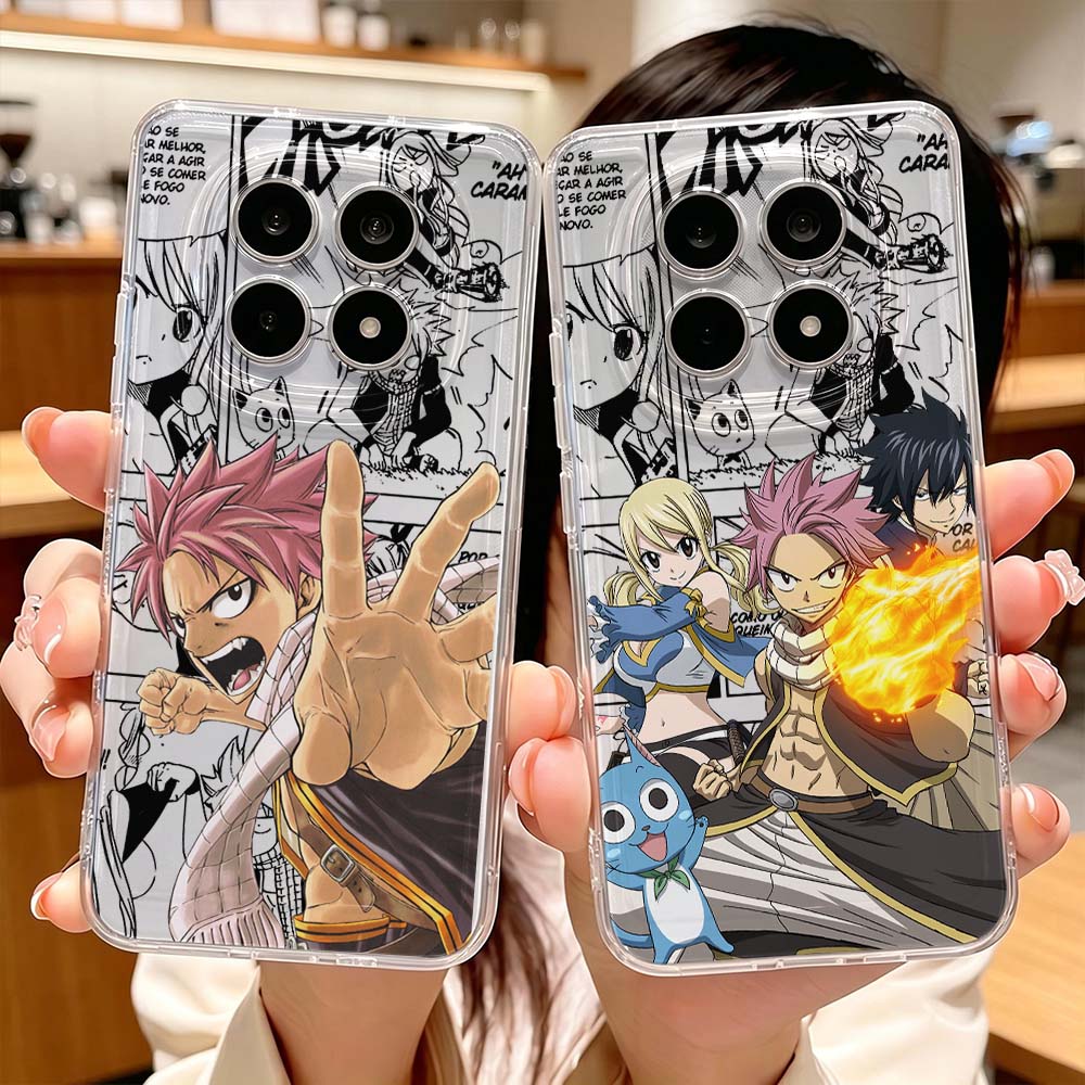 Xiaomi Redmi Note 13 - FAIRY TAIL Natsu Etui Ochronne Przezroczyste