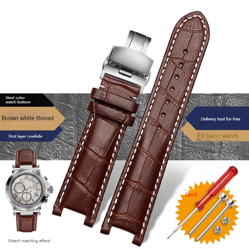 Smartwatch Guess - Pasek do zegarka z prawdziwej skóry