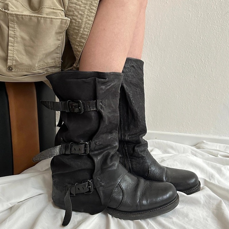 Leather Classic Strap - Klasyczne damskie buty Retro Luksusowe Skórzane