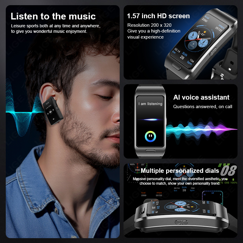 Słuchawki Bluetooth LIGE Smart – Smartwatch Headset recenzja i cena