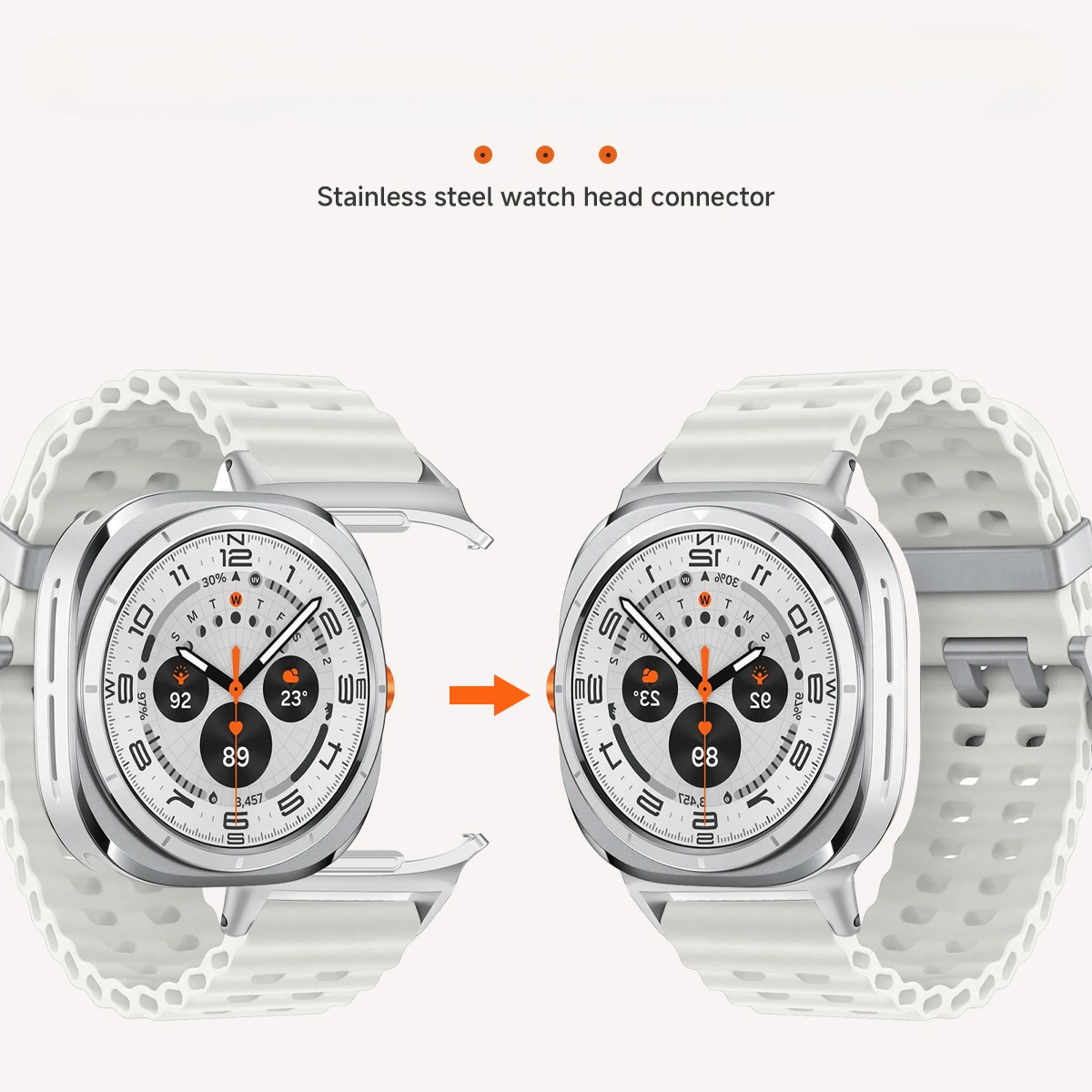 2 sztuki adapterów do Samsung  – Samsung Smartwatch Ultra Accessories recenzja i cena