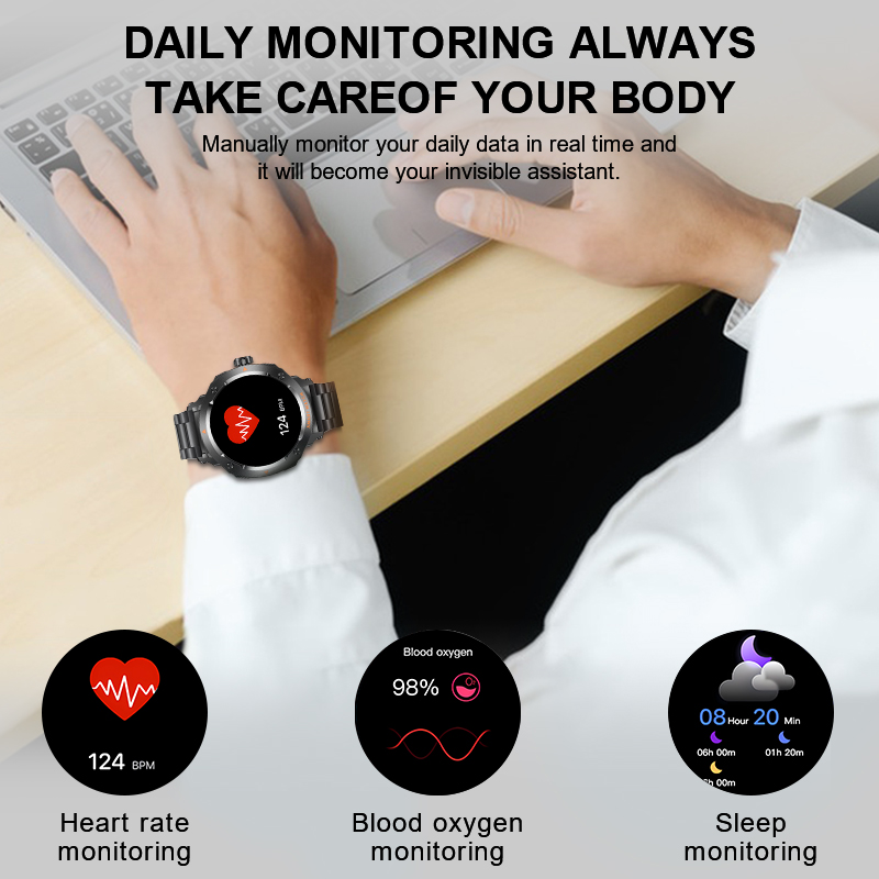Nowy Męski Zegarek Smartwatch  – Smartwatch Headset recenzja i cena