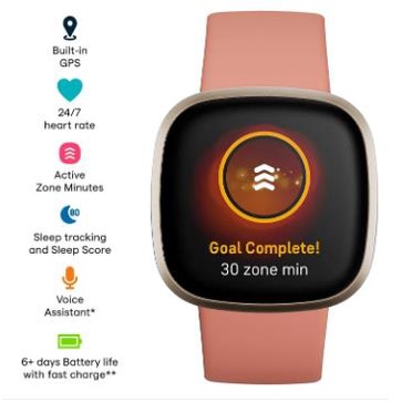 Fitbit Versa 3 Motywujący smar – Smartwatch X recenzja i cena