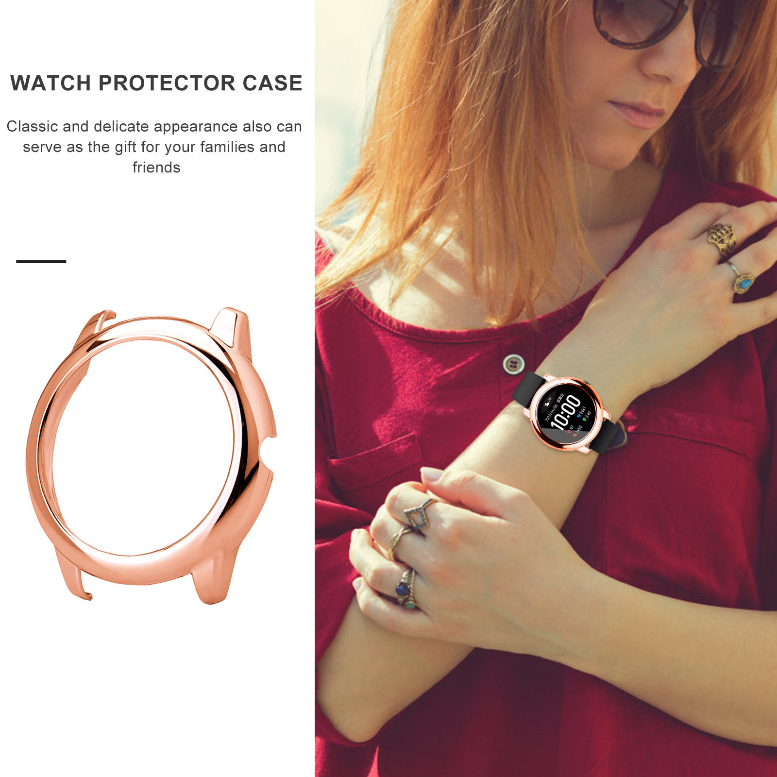 1 szt. Metalowa, kolorowa osło – Smartwatch Watch Accessories recenzja i cena