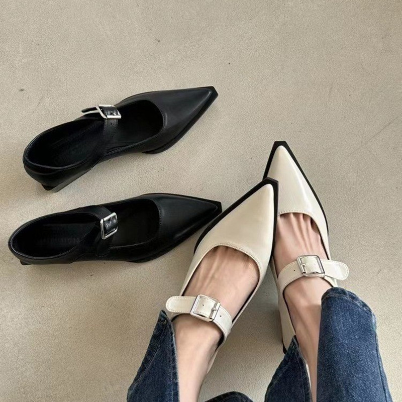 Modne damskie buty Mary Jane,  – Leather Classic Strap recenzja i cena